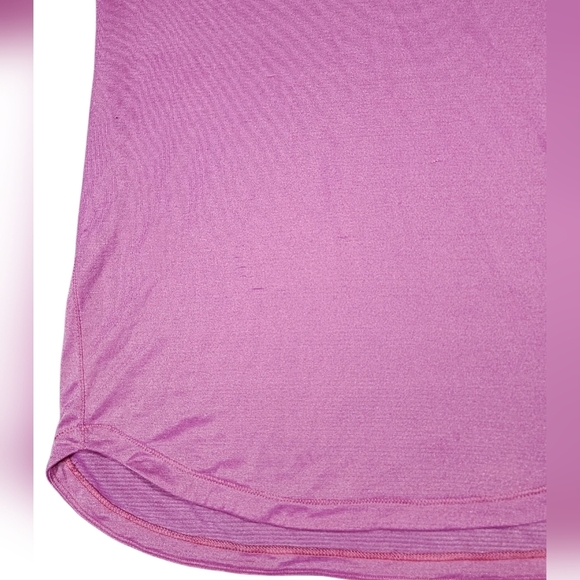 Lululemon What The Sports Tee Womens Size 6 Heathered Jewelled Magenta/Gold - Picture 12 of 12